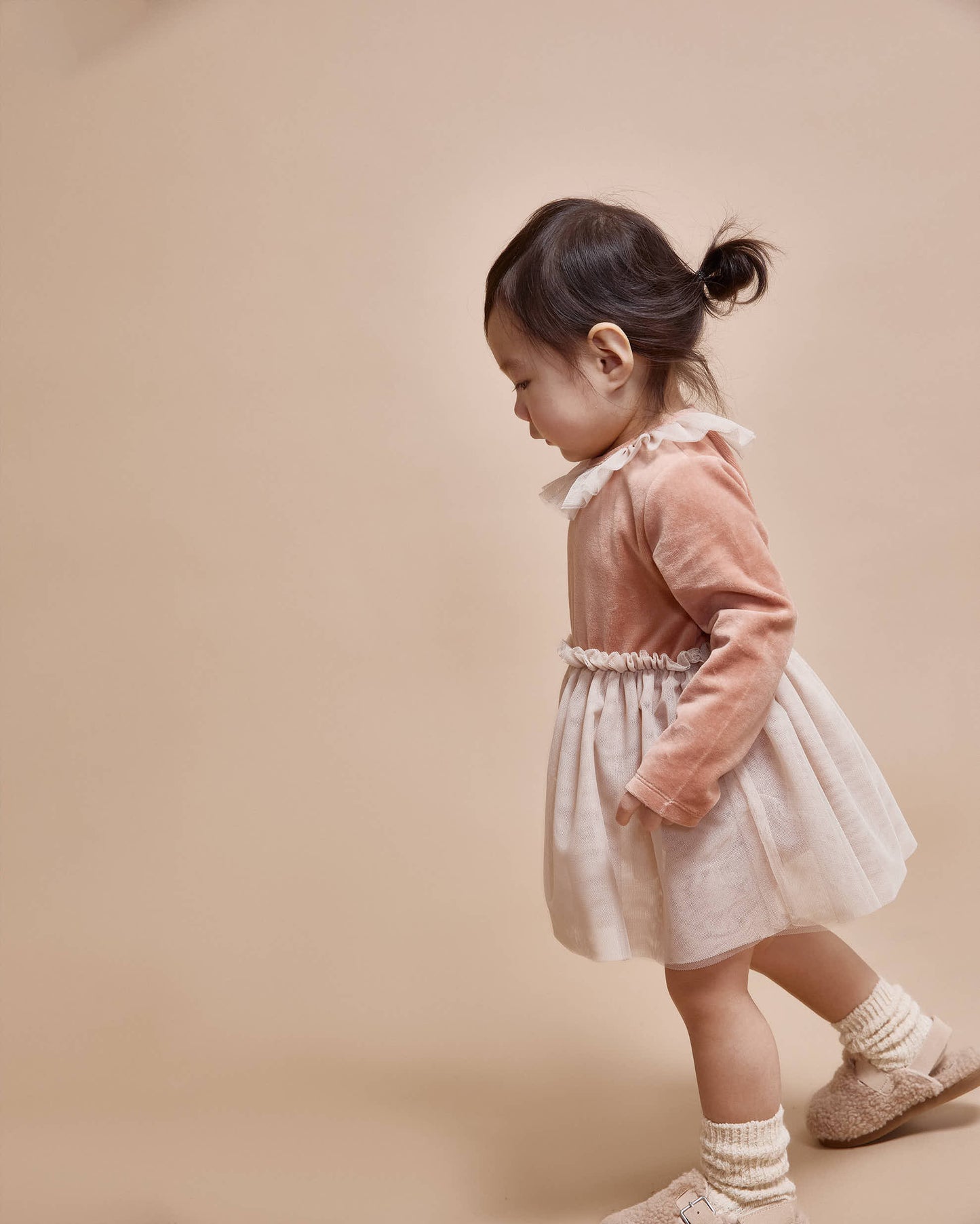 Kombi-Ballet-Kleid von Búho, Ge. 3-24 Monate, Farbe: rose