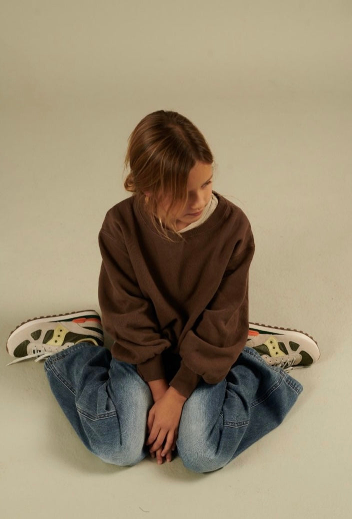 Sweatshirt von Longlivethequeen, Gr. 6-12 Jahre, Farbe: brown