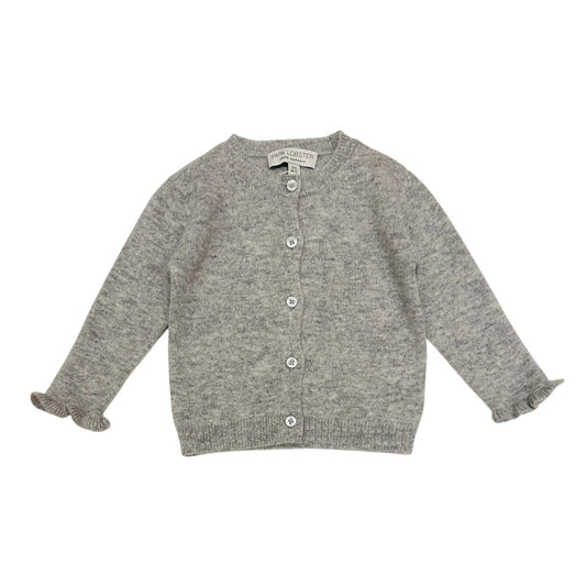 Strickjacke aus Kaschmir von Papa Lobster, Gr. 68-92, Farbe: light grey mélange