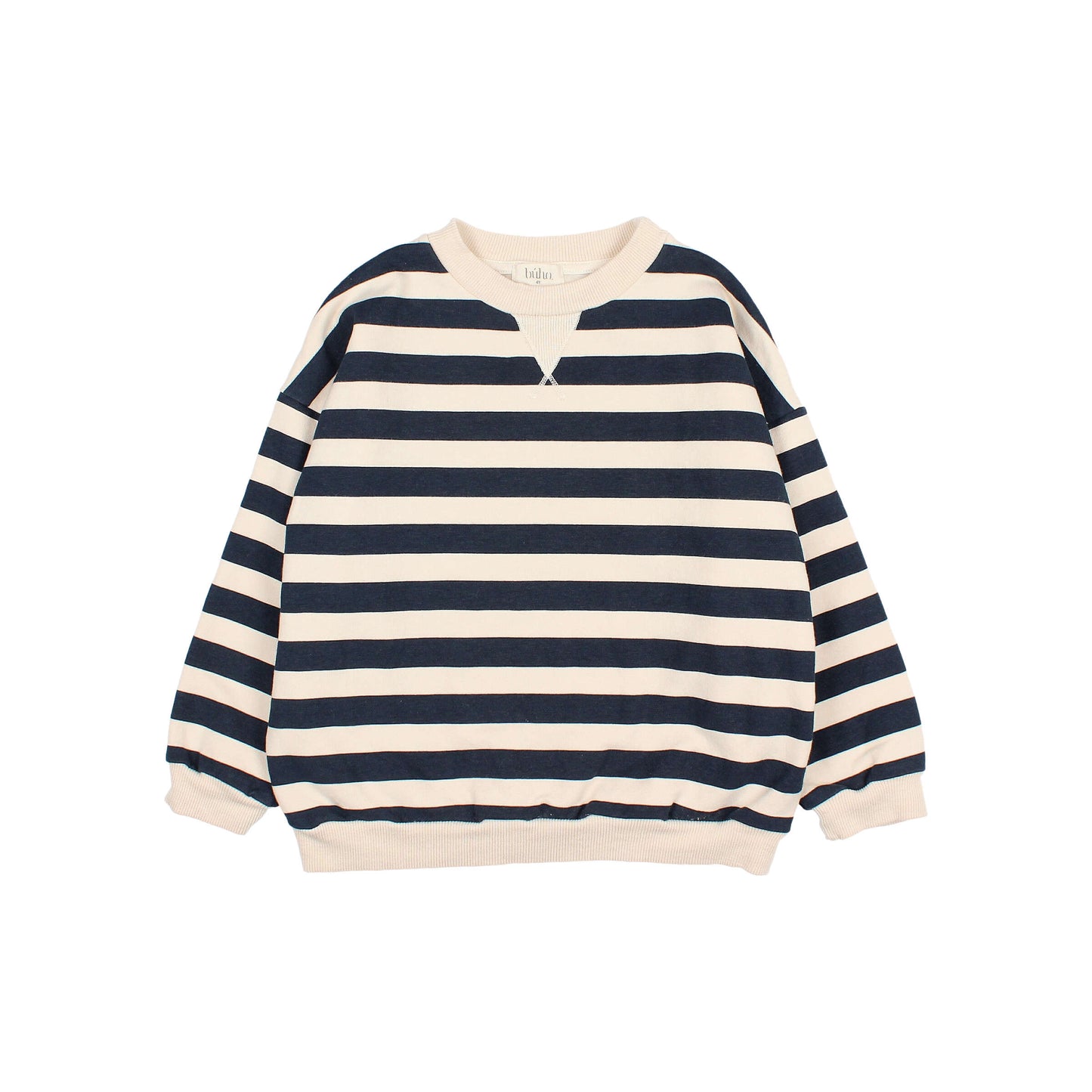 Gestreiftes Sweatshirt von Búho, Gr. 3-6 Jahre, Farbe: ivory