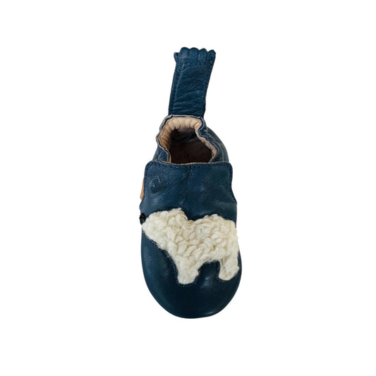Krabbelschuhe Eisbär von Easy Peasy, Gr. 0-18 Monate, Farbe: blue
