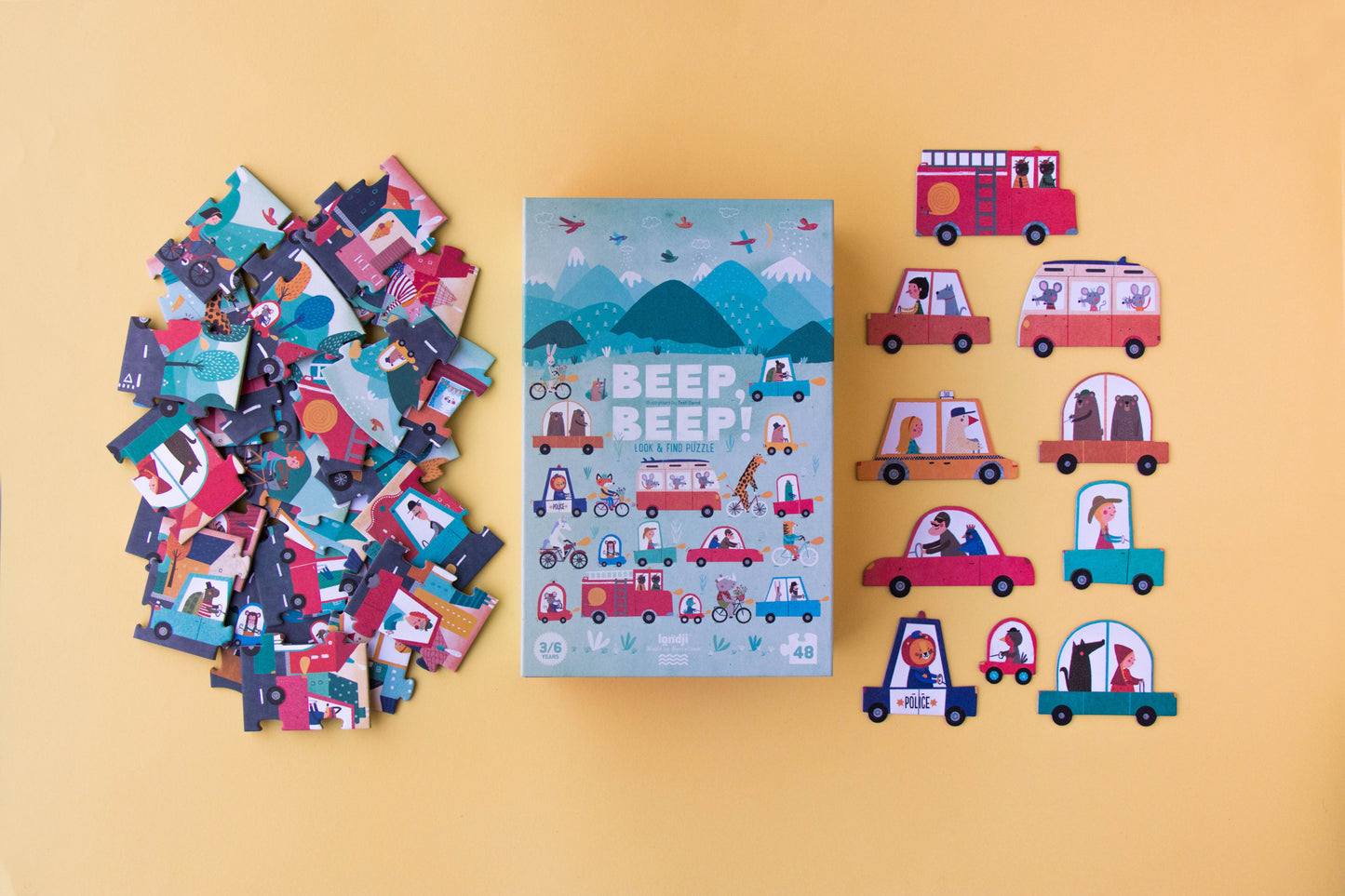 Puzzle Beep Beep von Londji 3+