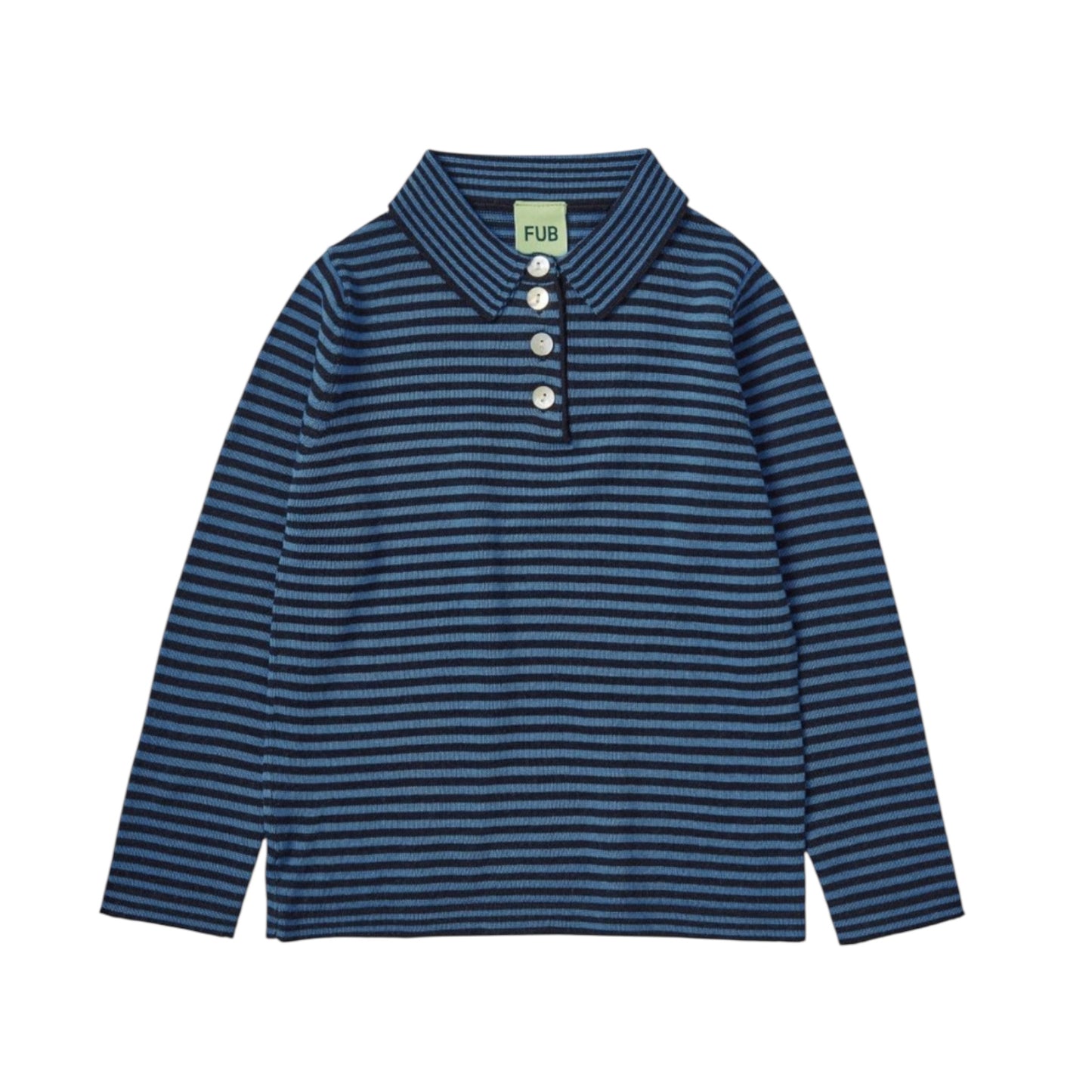Poloshirt aus Merinowolle von Fub, Gr. 100-150, Farbe: dark navy/ deep sky