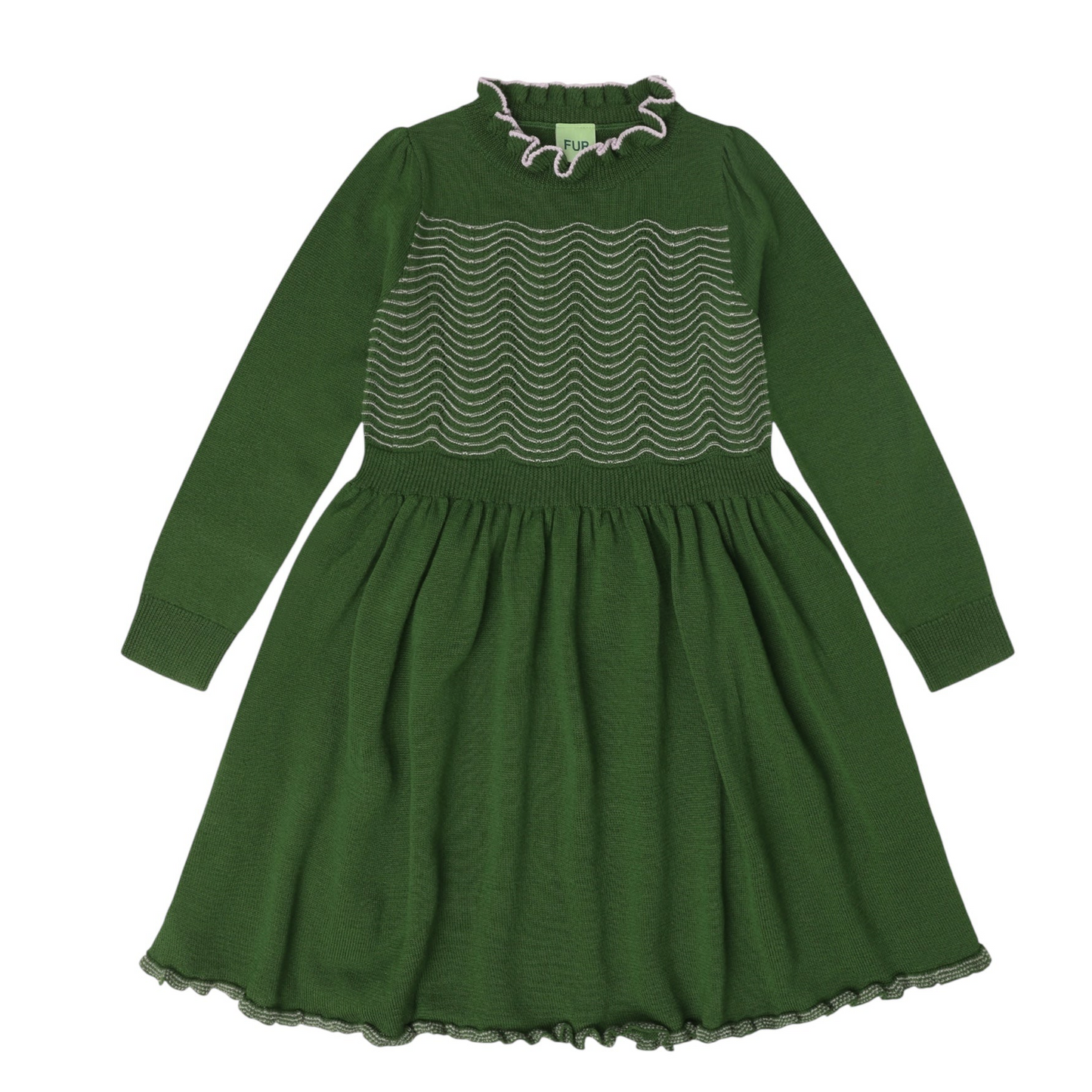 Kleid aus Merinowolle von Fub, Gr. 90-120 Farbe: forest