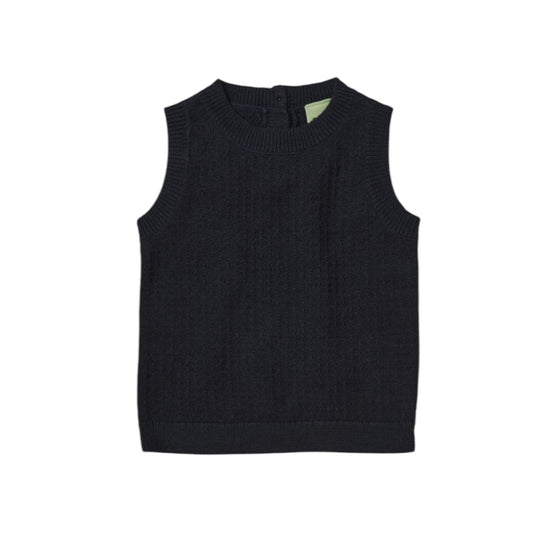 Baby Pullunder von Fub aus 100% Merinowolle Gr. 62-92, Farbe: Dark navy