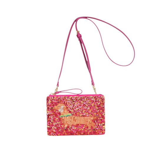 Schultertasche mit rosa Pailletten von Oilily