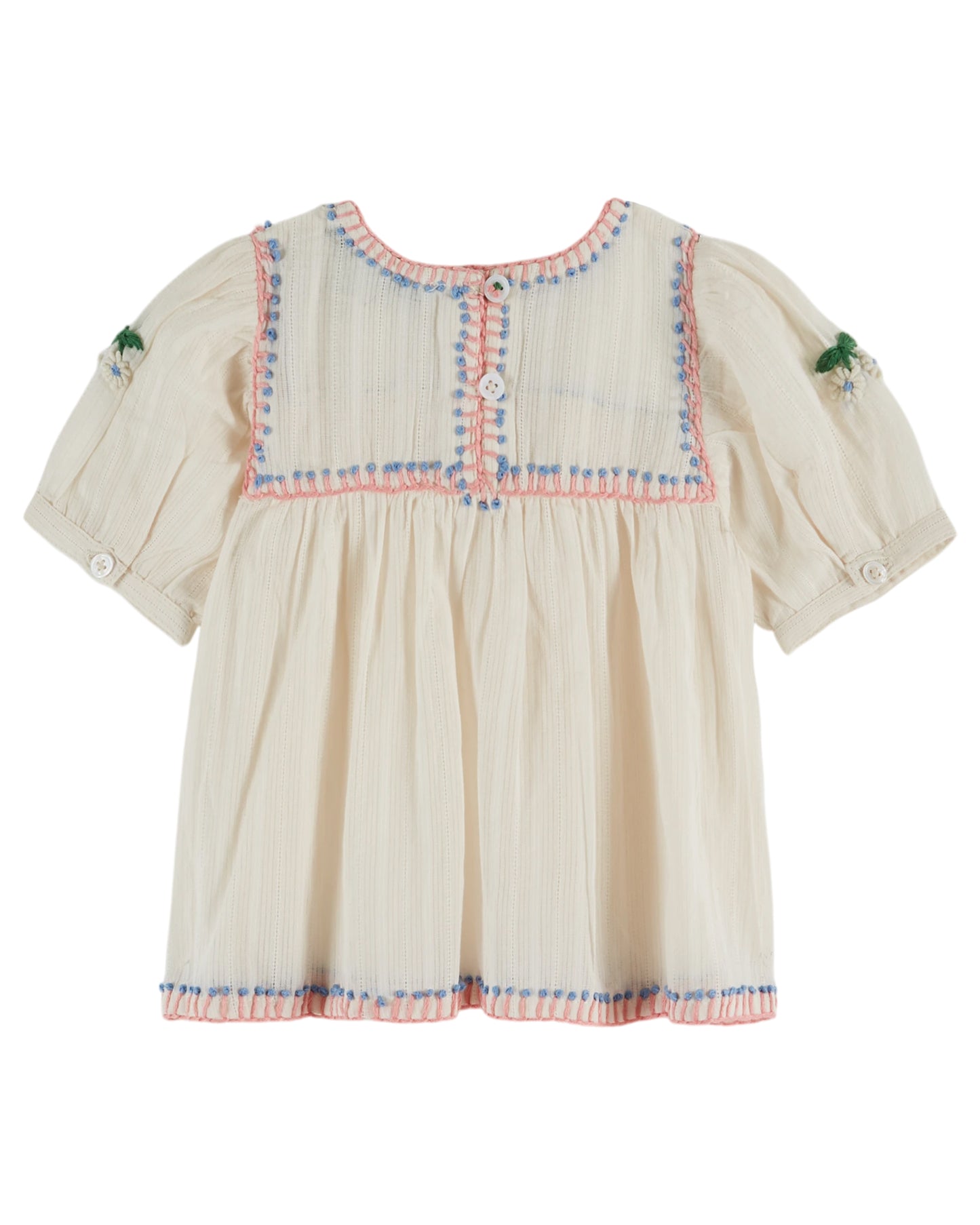 Bluse mit Stickerei von Emile et Ida, Gr. 3-8 Jahre, Farbe: creme