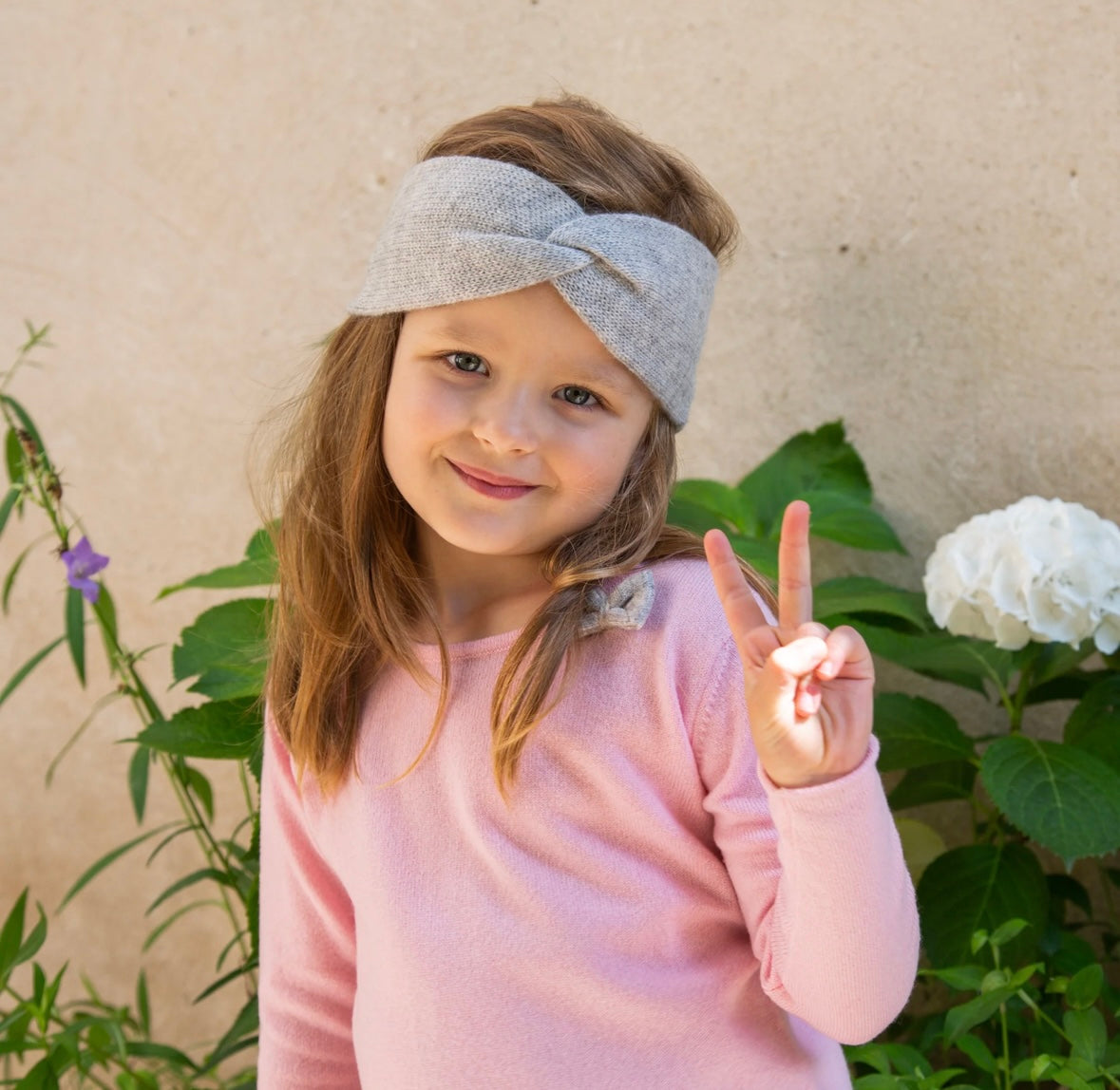 Stirnband Maxime aus 100% Kaschmir von Papa Lobster, ab 2 Jahre, Farbe: neon pink