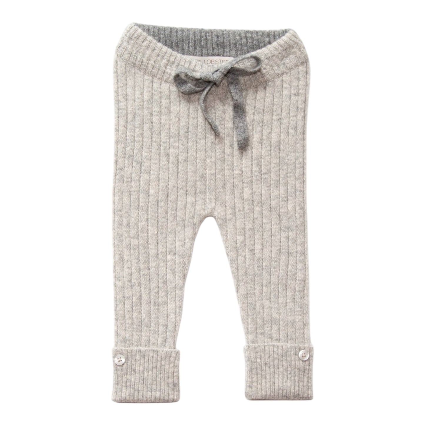 Hose „Matti“ von Papa Lobster, 0-9 Monate aus 100% Kaschmir, Farbe: light grey melange