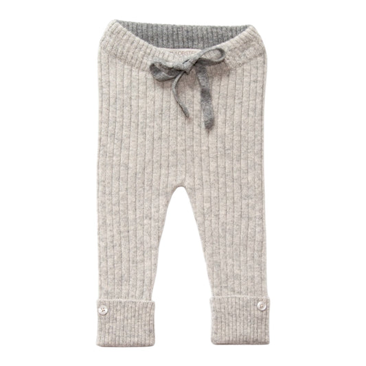 Hose „Matti“ von Papa Lobster, 0-9 Monate aus 100% Kaschmir, Farbe: light grey melange