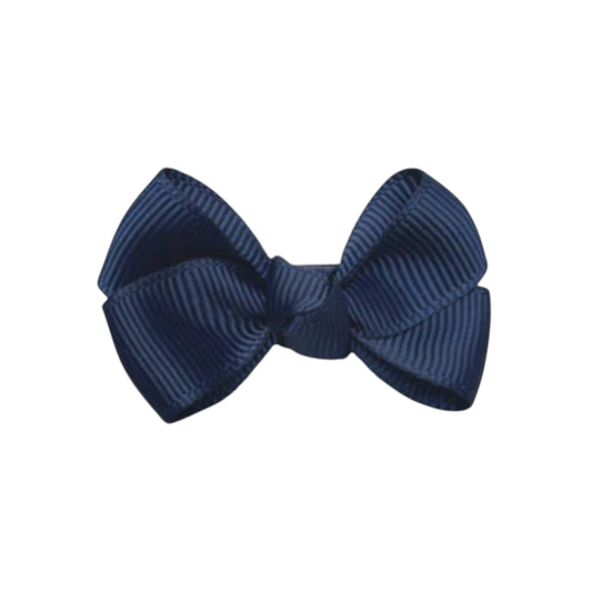 Haarschleife mit Clip in Marineblau