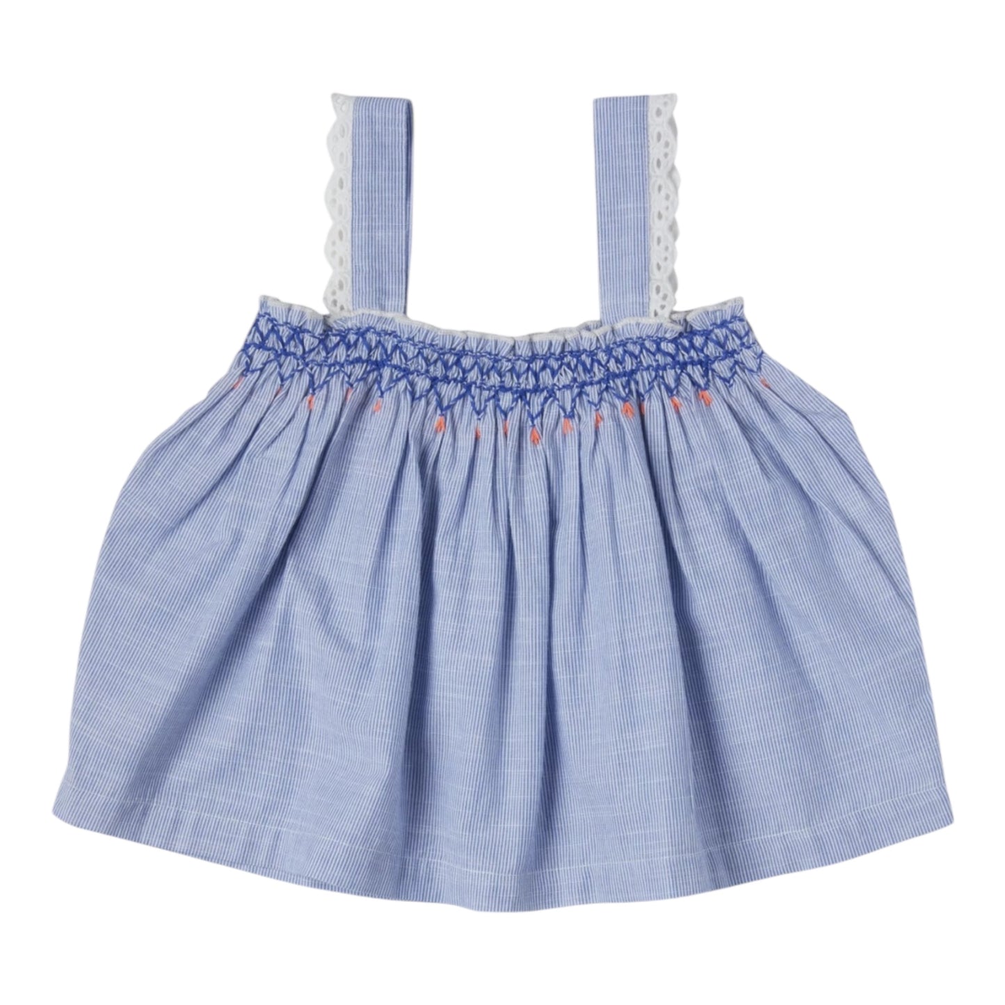 Top from Bonheur du jour Paris, size 2-10 years, color: blue striped