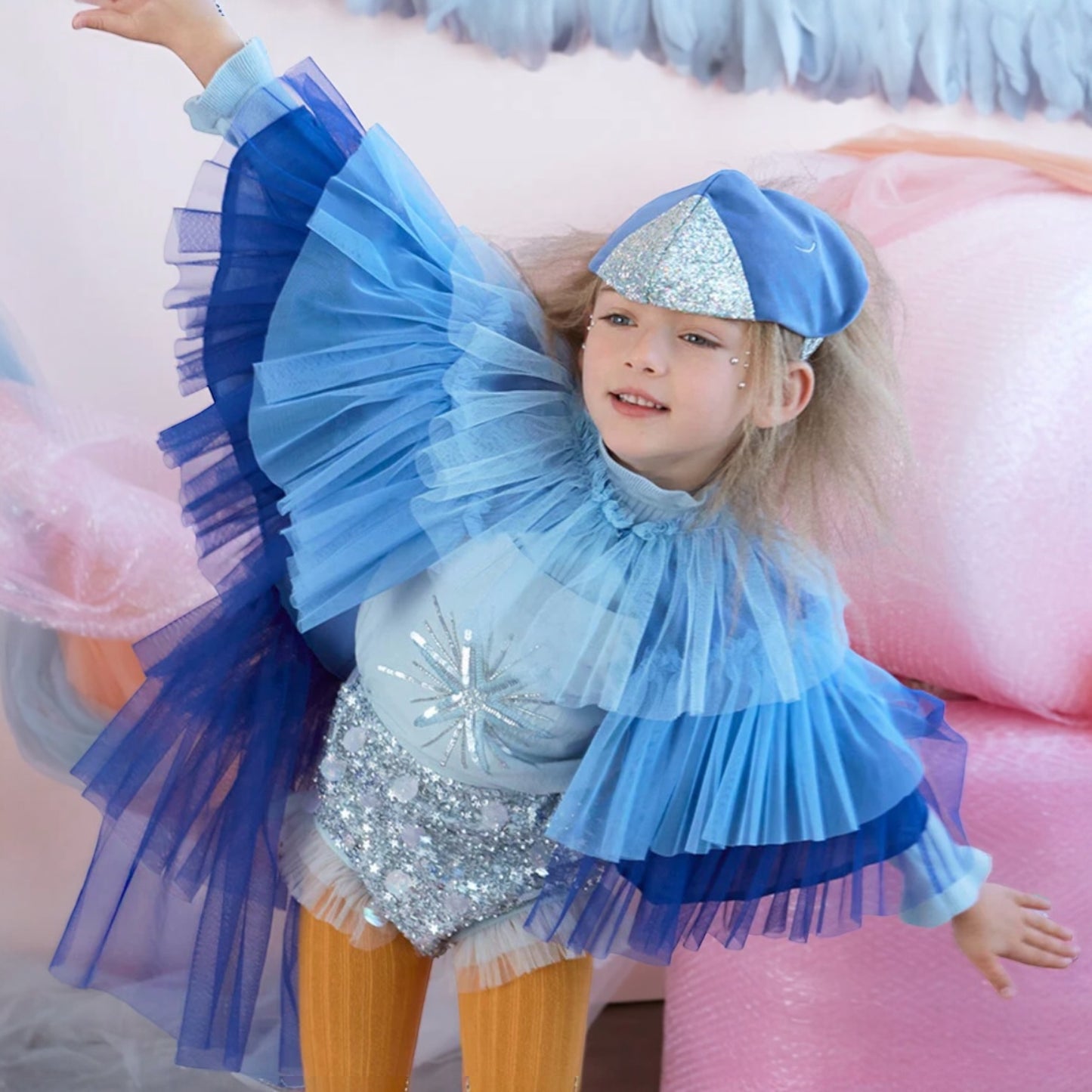 Blauer Vogel-Kostüm von Meri Meri, 3-6 Jahre