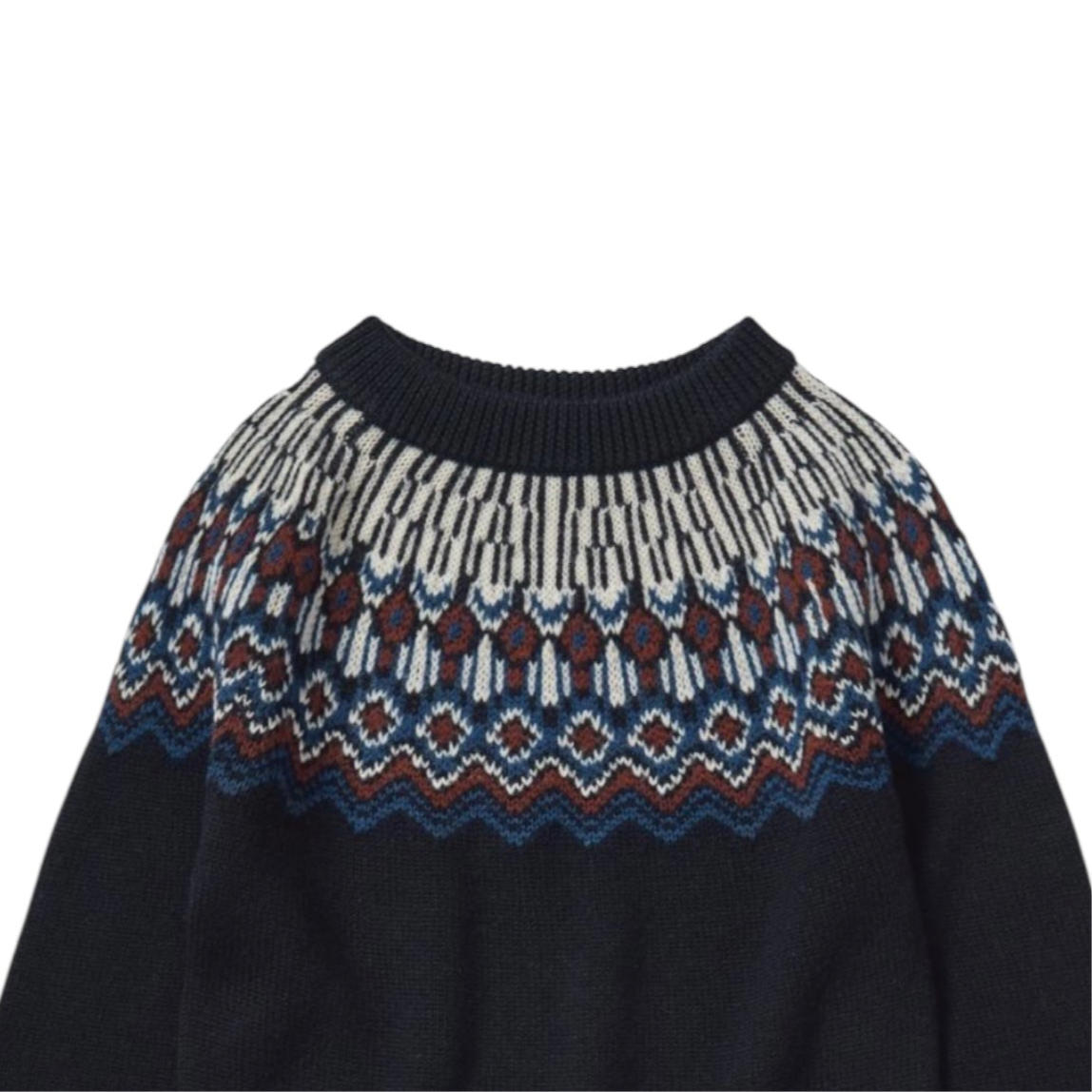 Pullover aus Merinowolle von Fub, Gr. 90-130, Farbe: dark navy