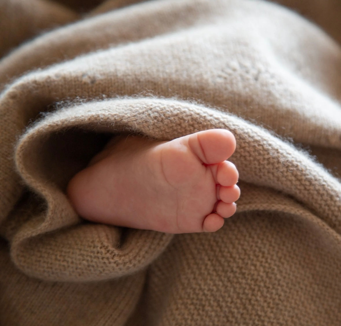 Als Inspiration für Dich: Babydecke Lee aus Kaschmir von Papa Lobster, Farbe: white