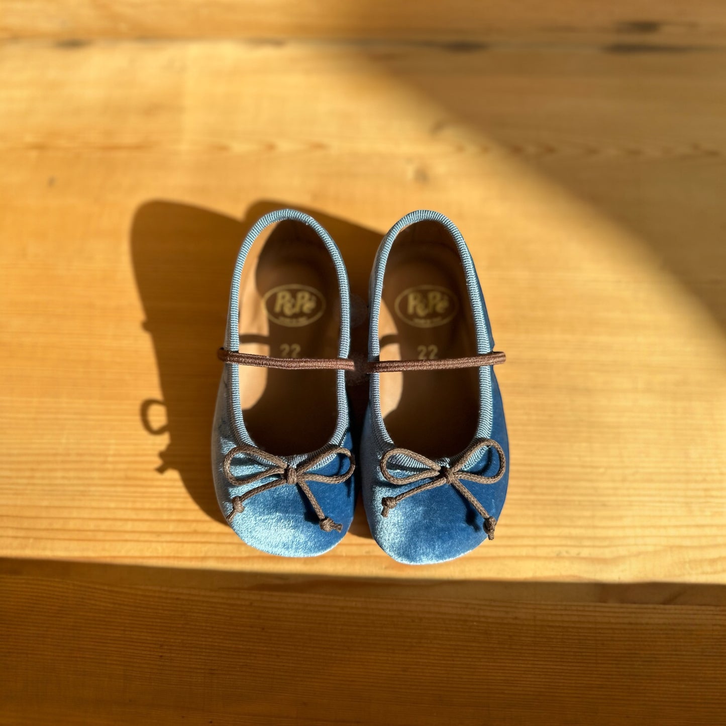 Ballerina Schuhe von Pèpè, Gr. 22-31, Farbe: jeansblau