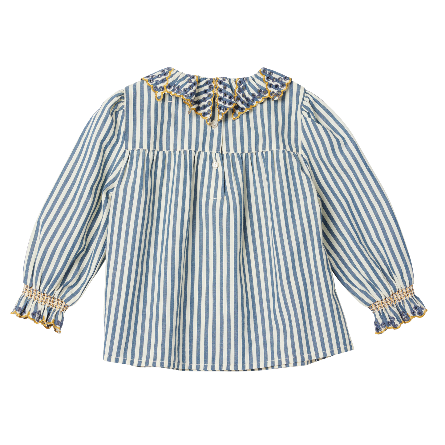 Gestreifte Bluse von Bonheur du jour, Gr. 6-24 Monate, Farbe: raye bleu/ blanc