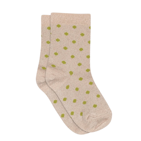 Glitzersocken mit Pünktlichen Irma von MpKids, Gr. 22-36, Farbe: rose