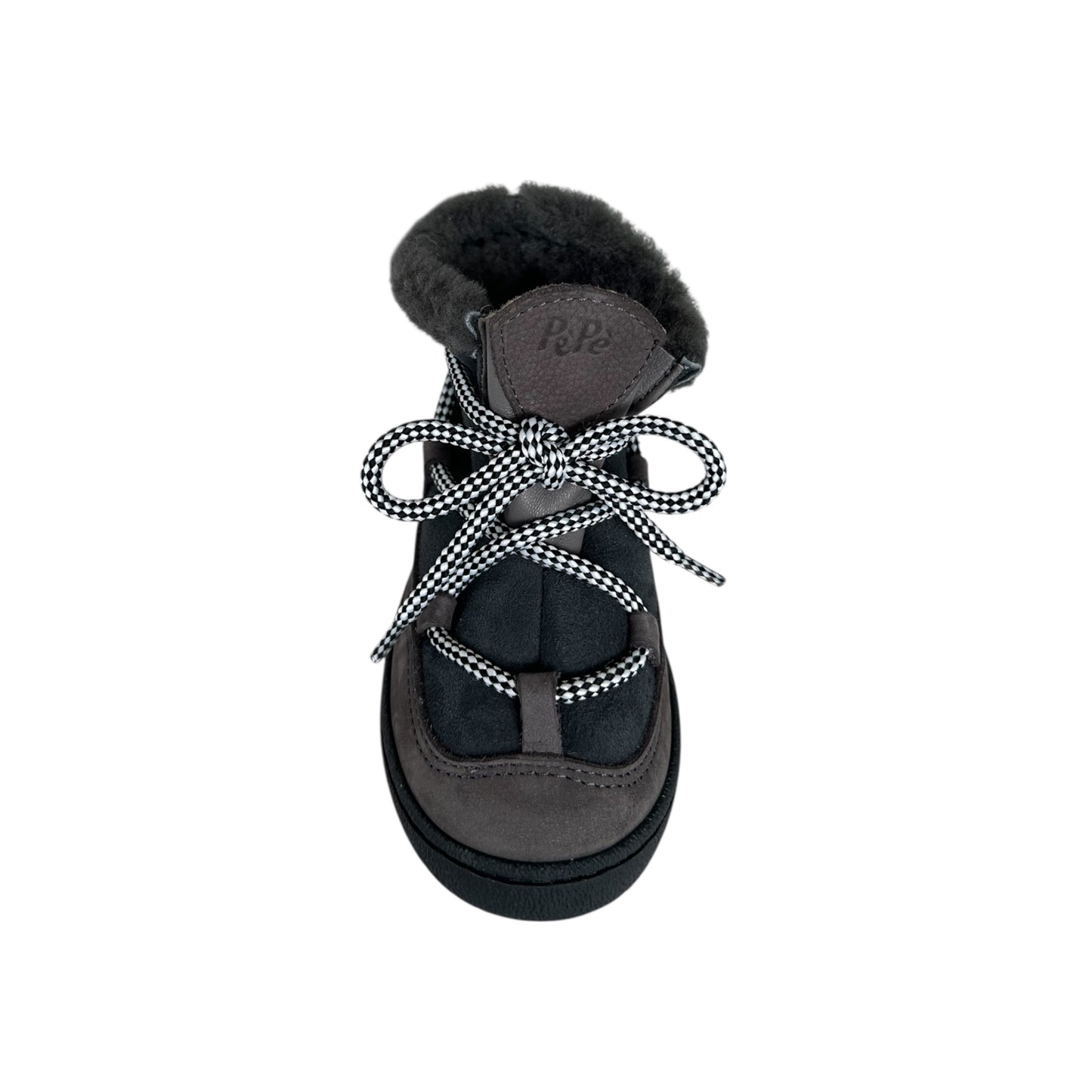 Lammfell-Boots von Pépé, Gr. 23-30, Farbe: anthrazit