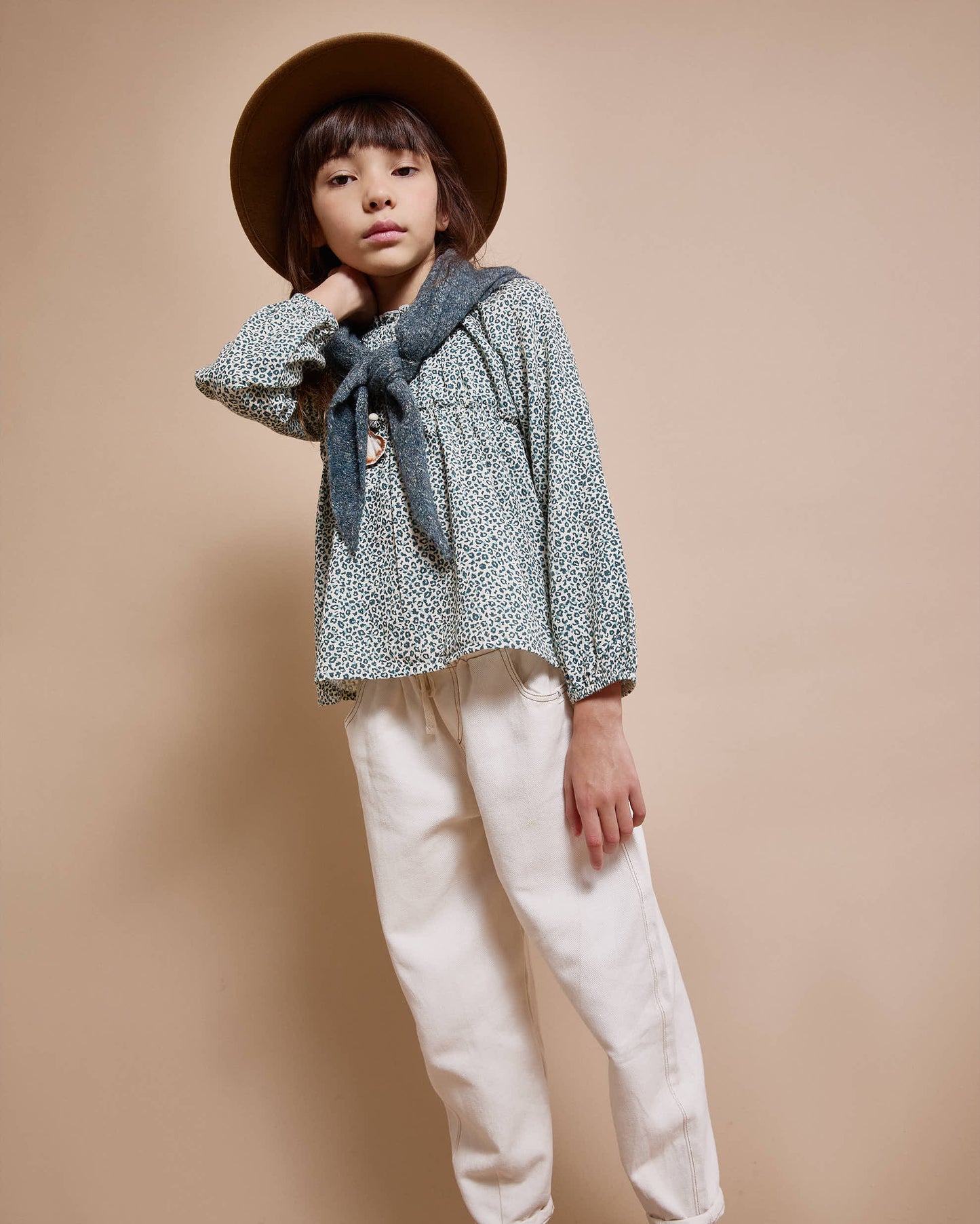 Bluse von Búho, Gr. 3-6 Jahre, Farbe: alpine green