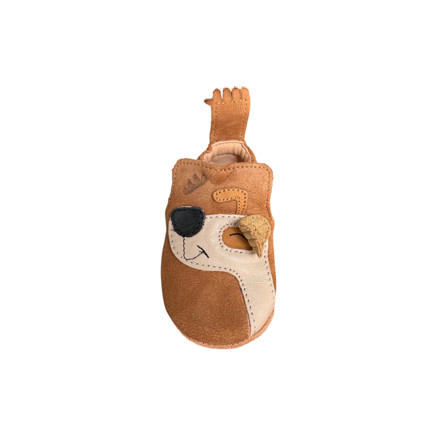 Krabbelschuhe Hund von Easy Peasy, Gr. 18-26, Farbe: brown