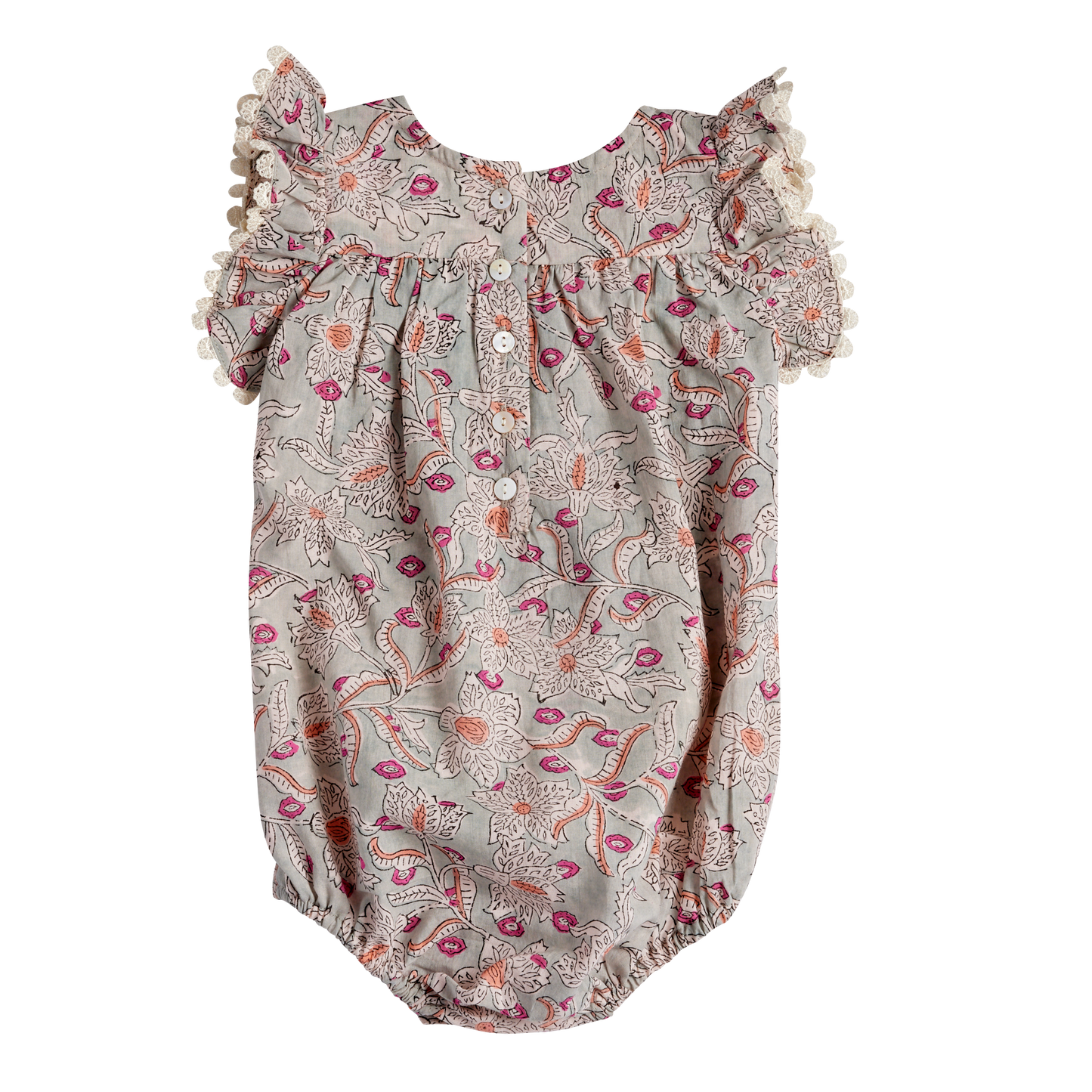 Gesmokter Romper von Bonheur du jour Paris, Gr. 3-24 Monate, Farbe: blue