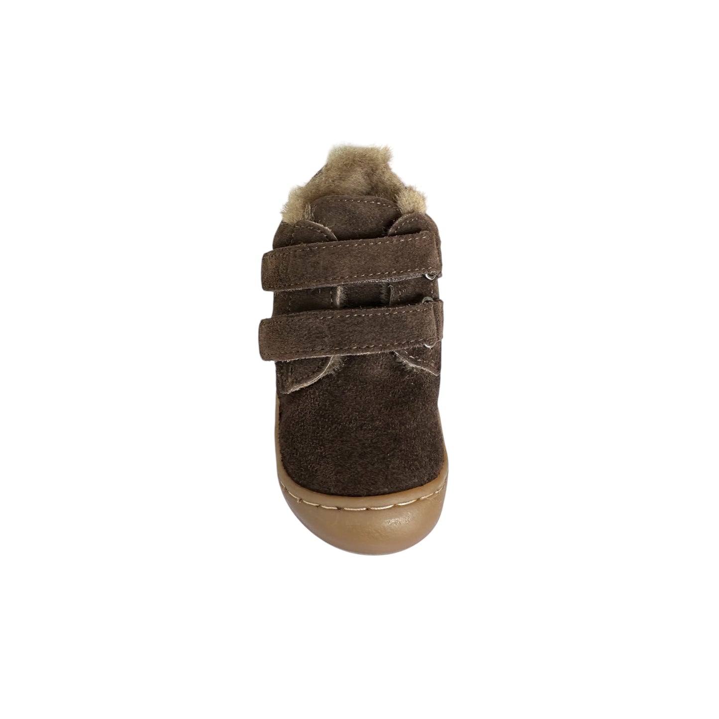Lauflernschuhe mit Lammfell von Clic!, Gr. 21-25, Farbe: coffe brown