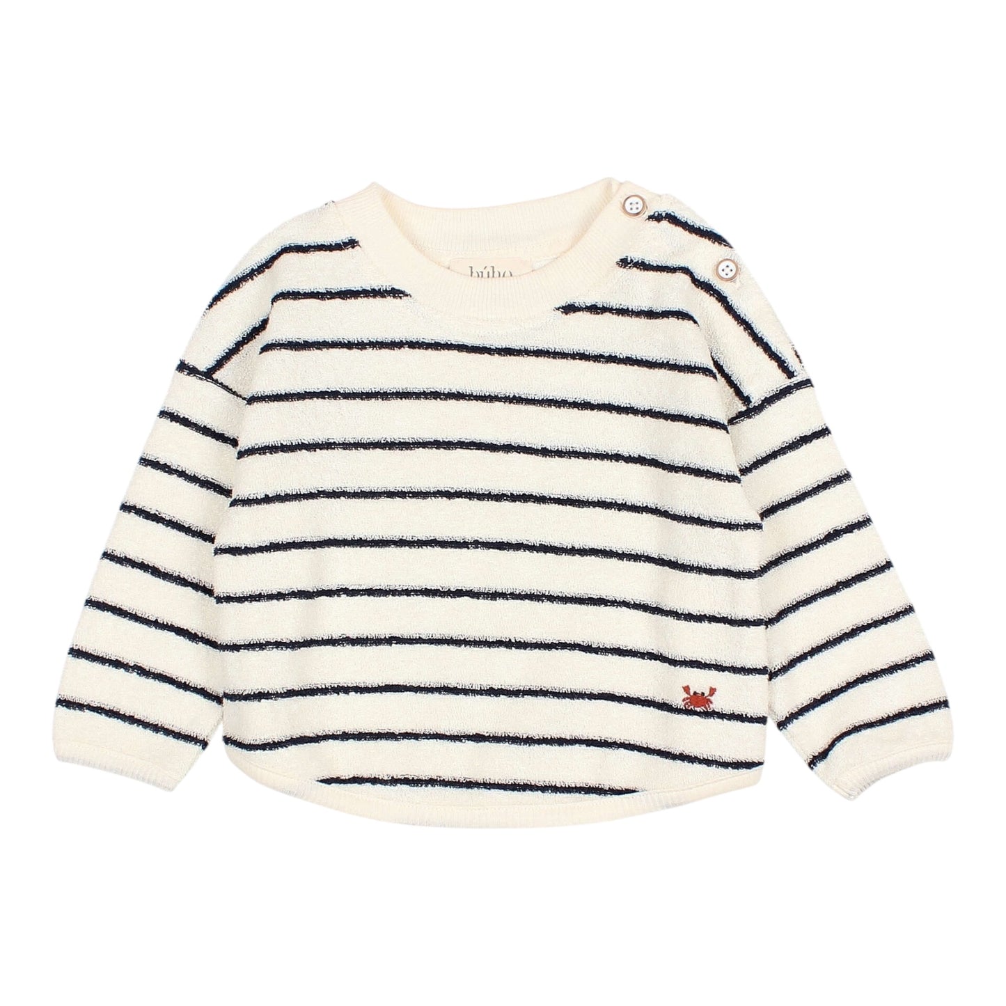 Frottee-Sweatshirt von Búho, Gr. 3-24 Monate, gestreift
