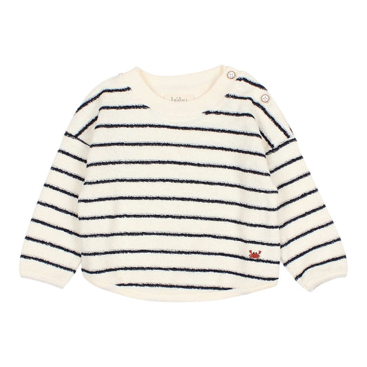 Frottee-Sweatshirt von Búho, Gr. 3-24 Monate, gestreift
