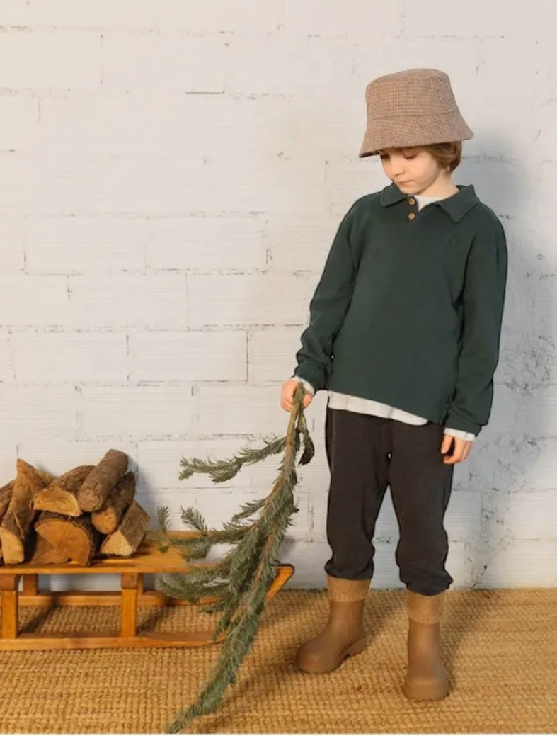 Poloshirt von Búho, Gr. 3-8 Jahre, Farbe: bosco
