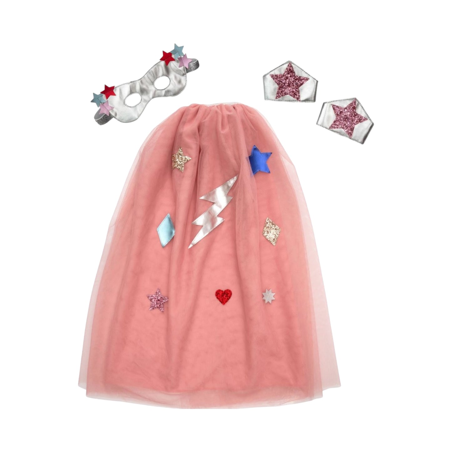 Superheldin-Kostüm von Meri Meri, 3-6 Jahre