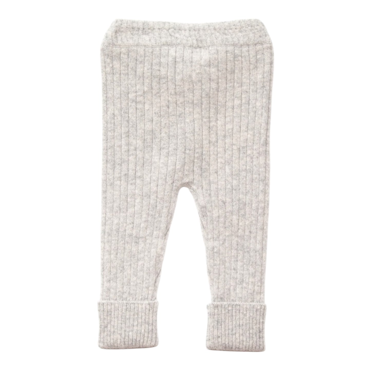 Hose „Matti“ von Papa Lobster, 0-9 Monate aus 100% Kaschmir, Farbe: light grey melange