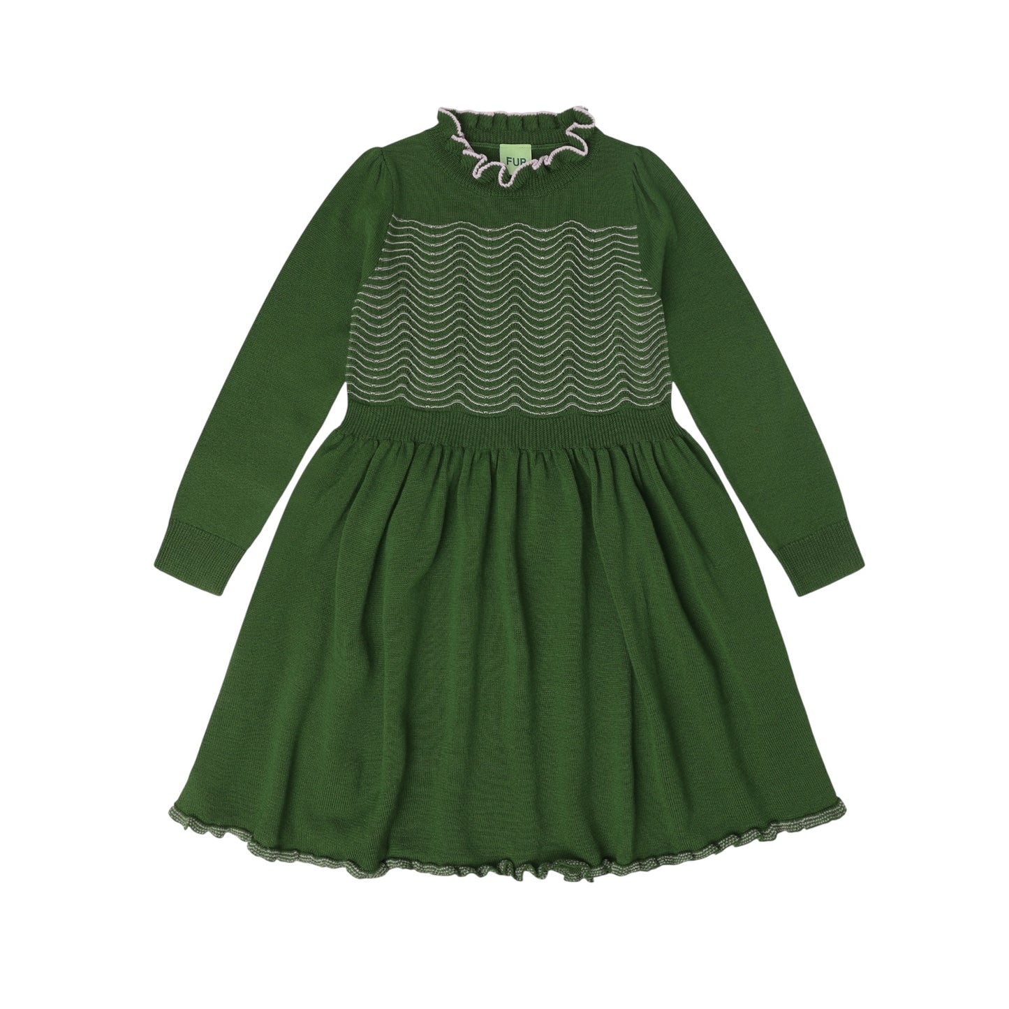 Kleid aus Merinowolle von Fub, Gr. 90-120 Farbe: forest
