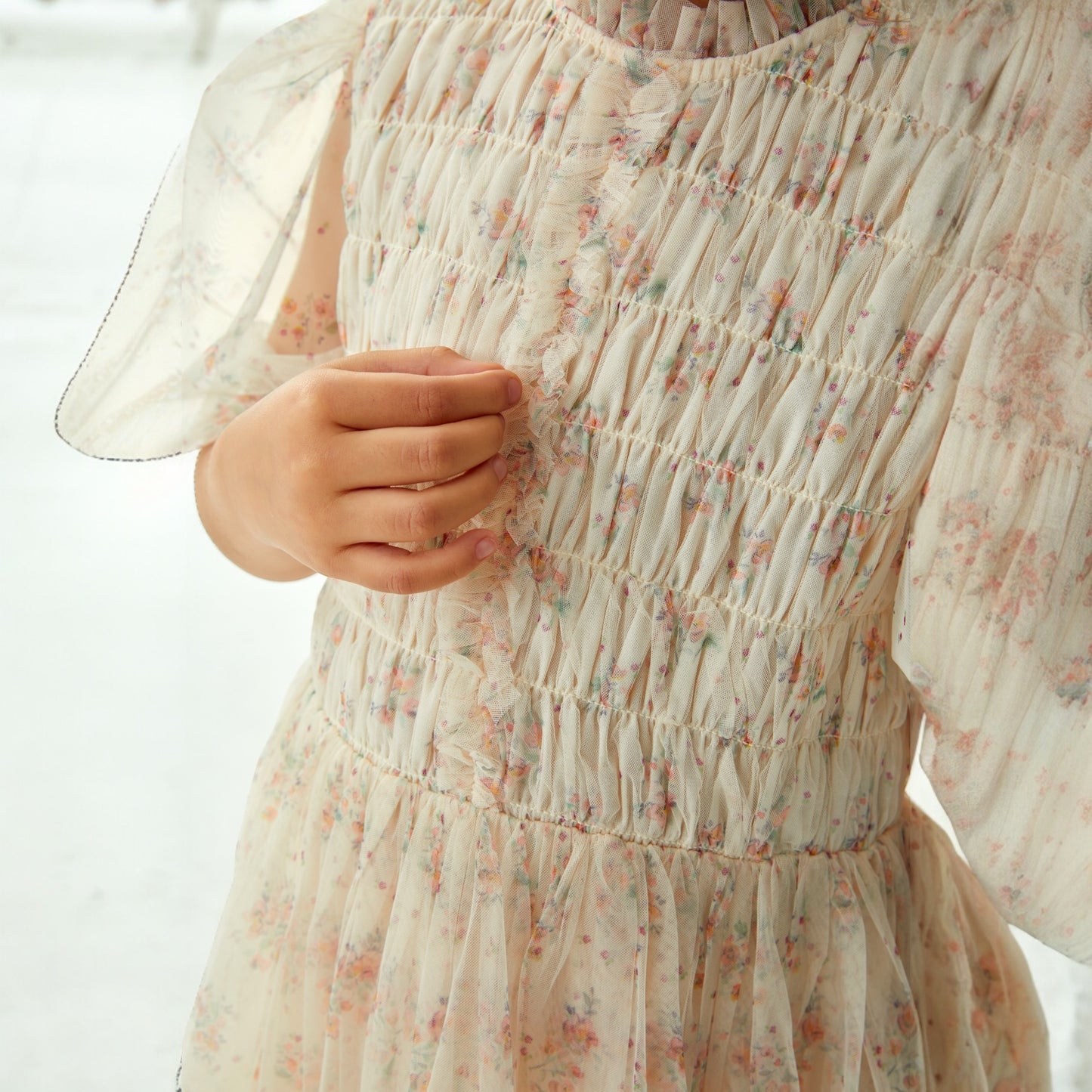 Kleid Valentina von C‘era una volta, Gr. 4-8 Jahre, Farbe: cream flower