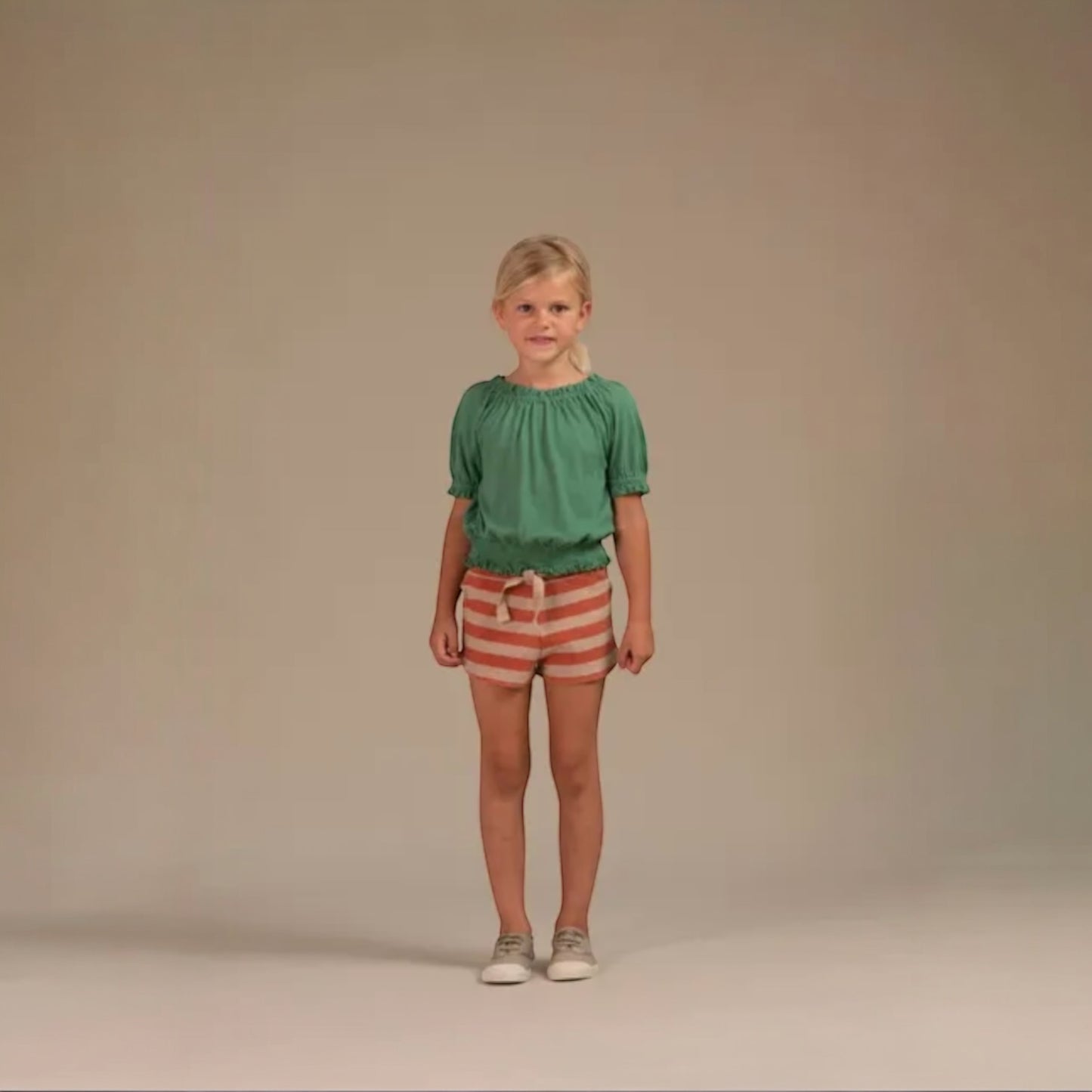 Bluse aus Leinen von Longlivethequeen, Gr. 6 Jahre, Farbe: green