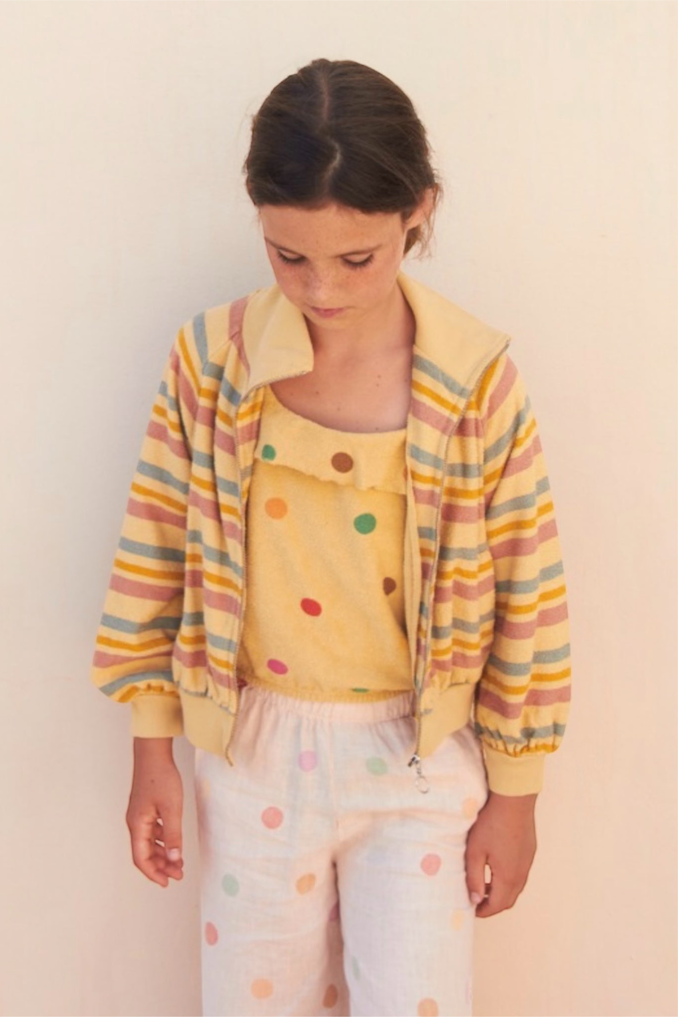 Top by Longlivethequeen, ages 4-12, color: yellow dots