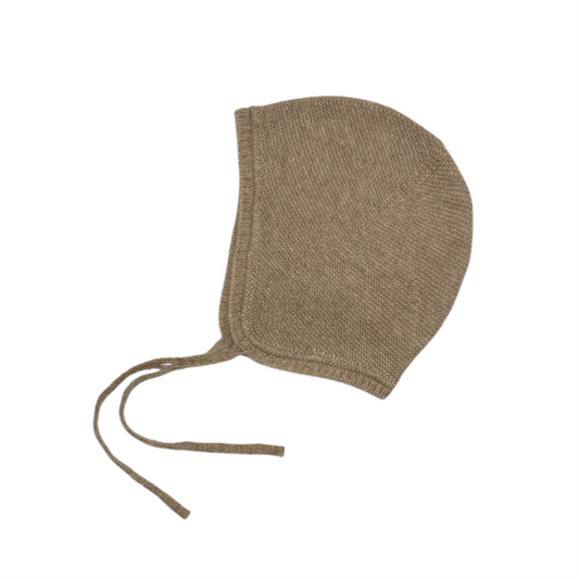 Mütze „Jojo“ von Papa Lobster, 0-12 Monate aus 100% Kaschmir, Farbe: beige melange