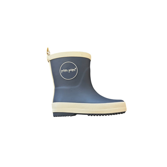 Gummistiefel von Pom Pom, Gr. 23-32, Farbe: blau/off white