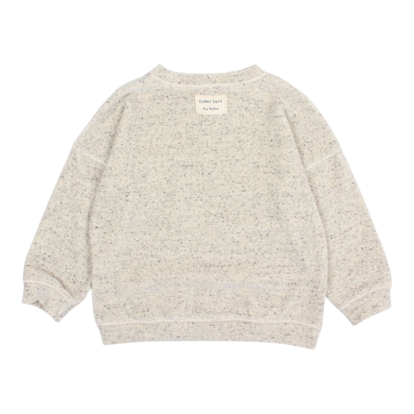 Frottee-Sweatshirt von Búho, Gr. 3-6 Jahre, Farbe: grau meliert