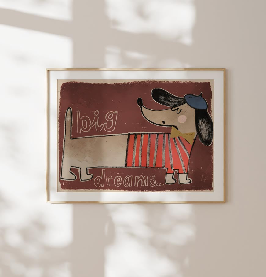 Poster „Dackel“ von Studio Loco