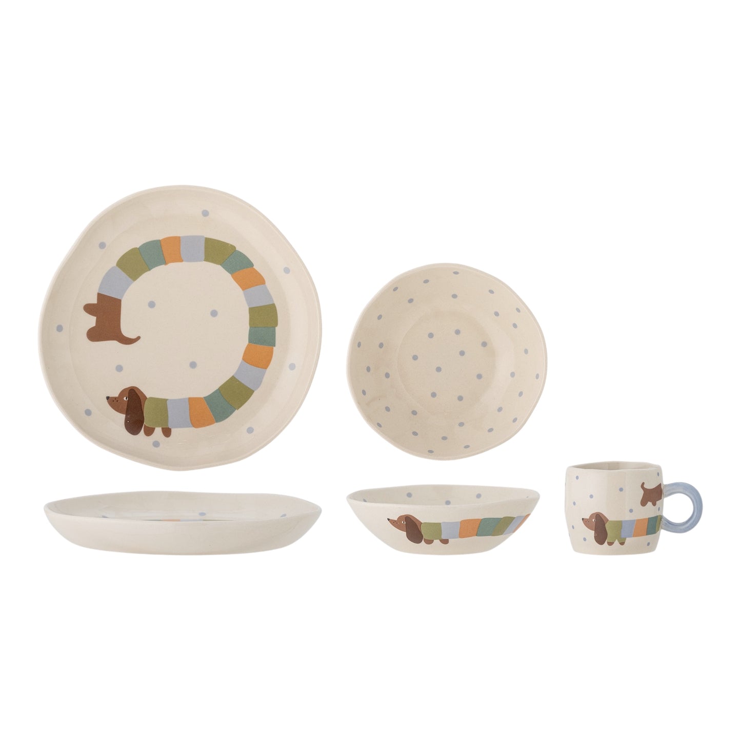 Geschirr-Set Charlie von Bloomingville, Steingut