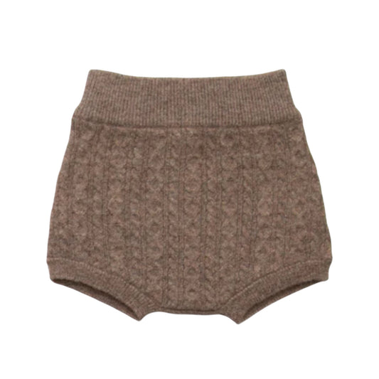Shorts „Fritzi“ von Papa Lobster, 0-12 Monate aus 100% Kaschmir, Farbe: Chocolate