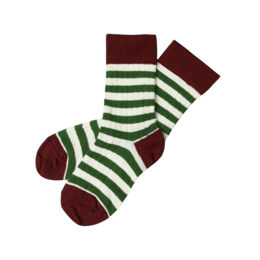 Wollsocken von Fub, Gr. 19-36, Farbe: granberry/ forrest