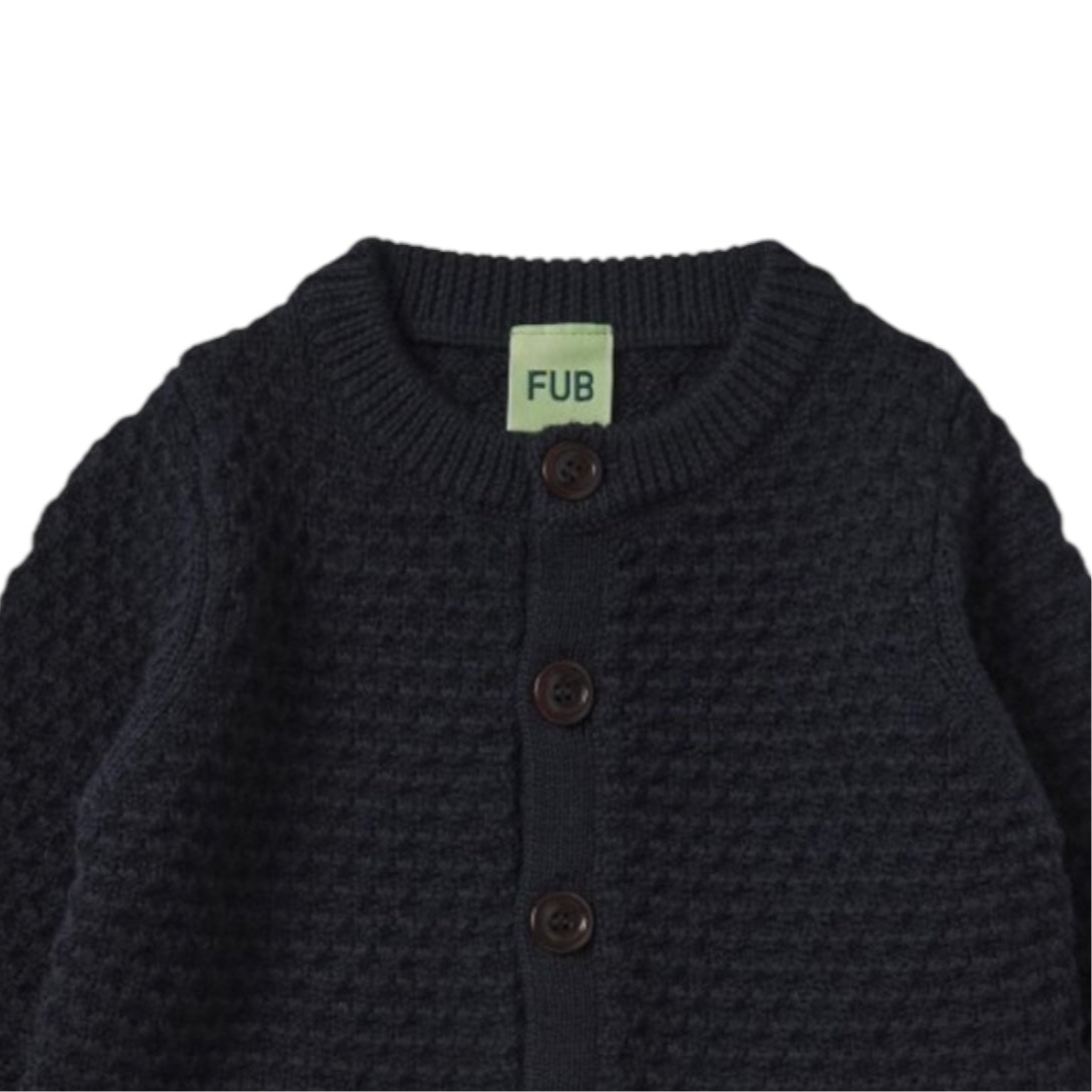 Cardigan aus Merinowolle, Gr. 100-130, Farbe: dark navy