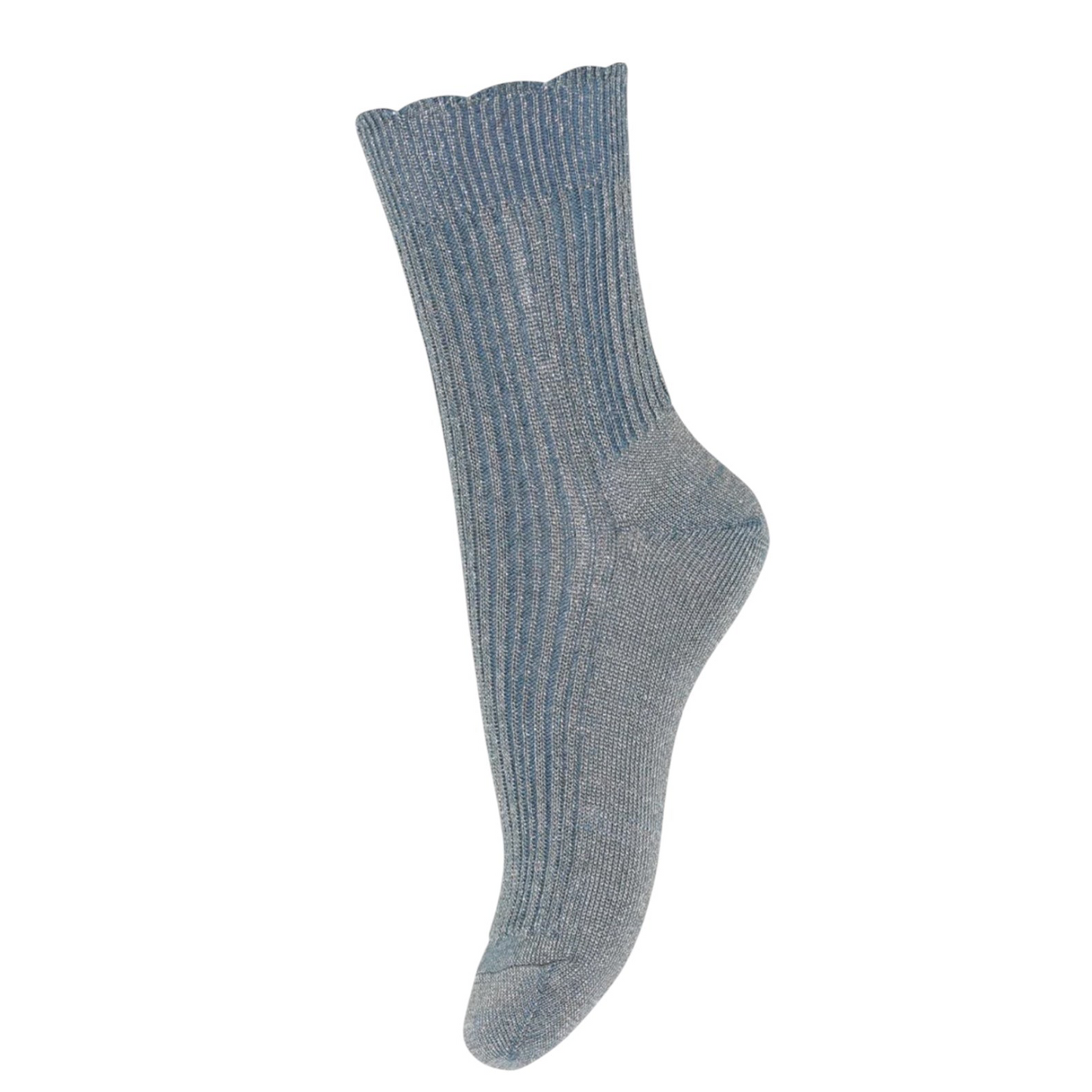 Glitzersocken Celosia von mpKids, Gr. 22-39, Farbe: blue