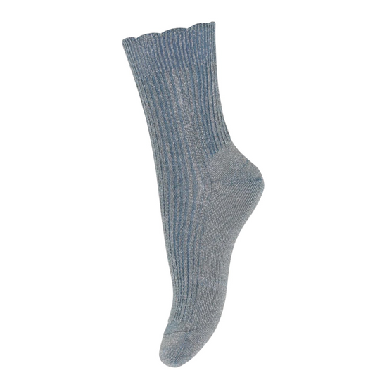 Glitzersocken Celosia von mpKids, Gr. 22-39, Farbe: blue