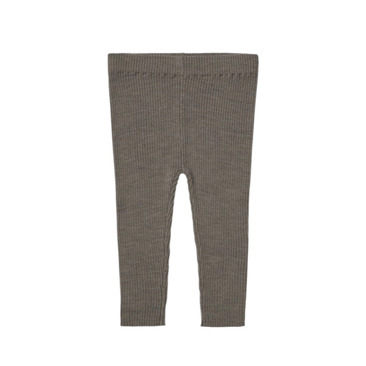 Baby Slimfit Leggings aus 100% Merinowolle, Gr. 62-92, Farbe: hazel melange