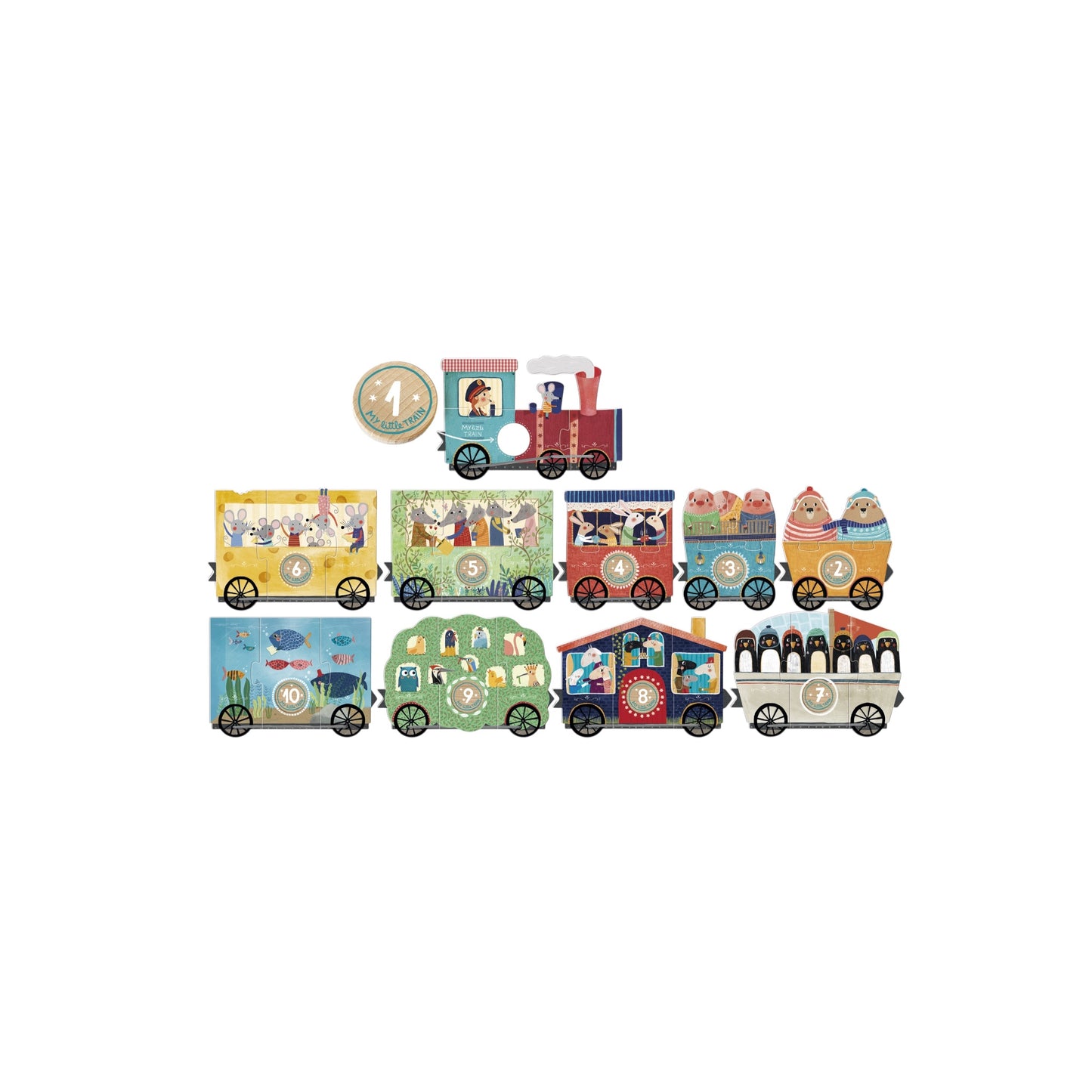 Mein kleiner Zug Puzzle von Londji 2+