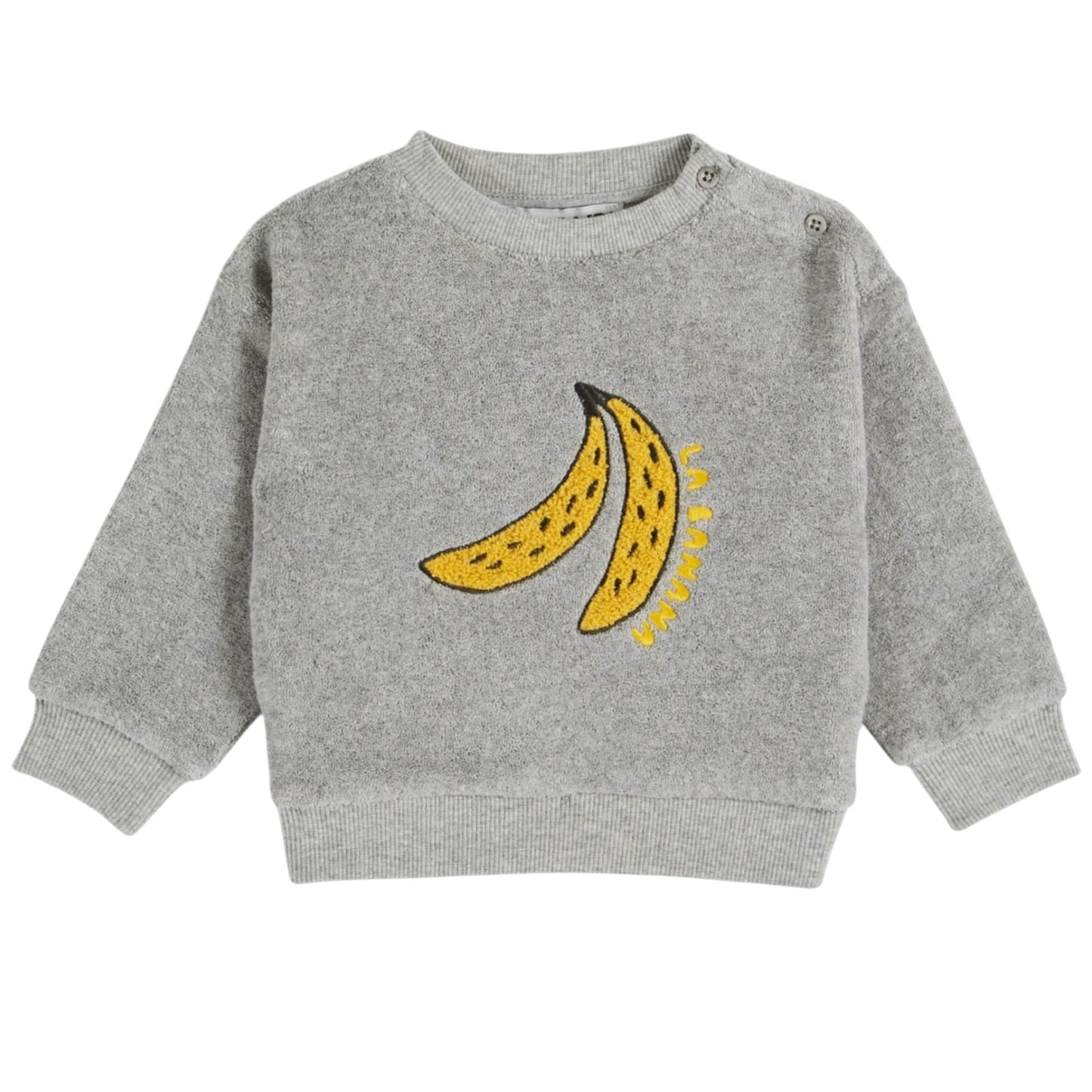 Sweatshirt Banana von Emile et Ida, Gr. 12-24 Monate, Farbe: gris chine