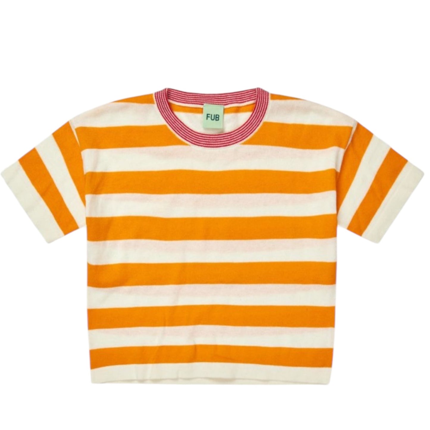 Strick-Shirt von Fub aus 100% Bio-Baumwolle, Gr. 90-130, Farbe: ecru/ sunflower